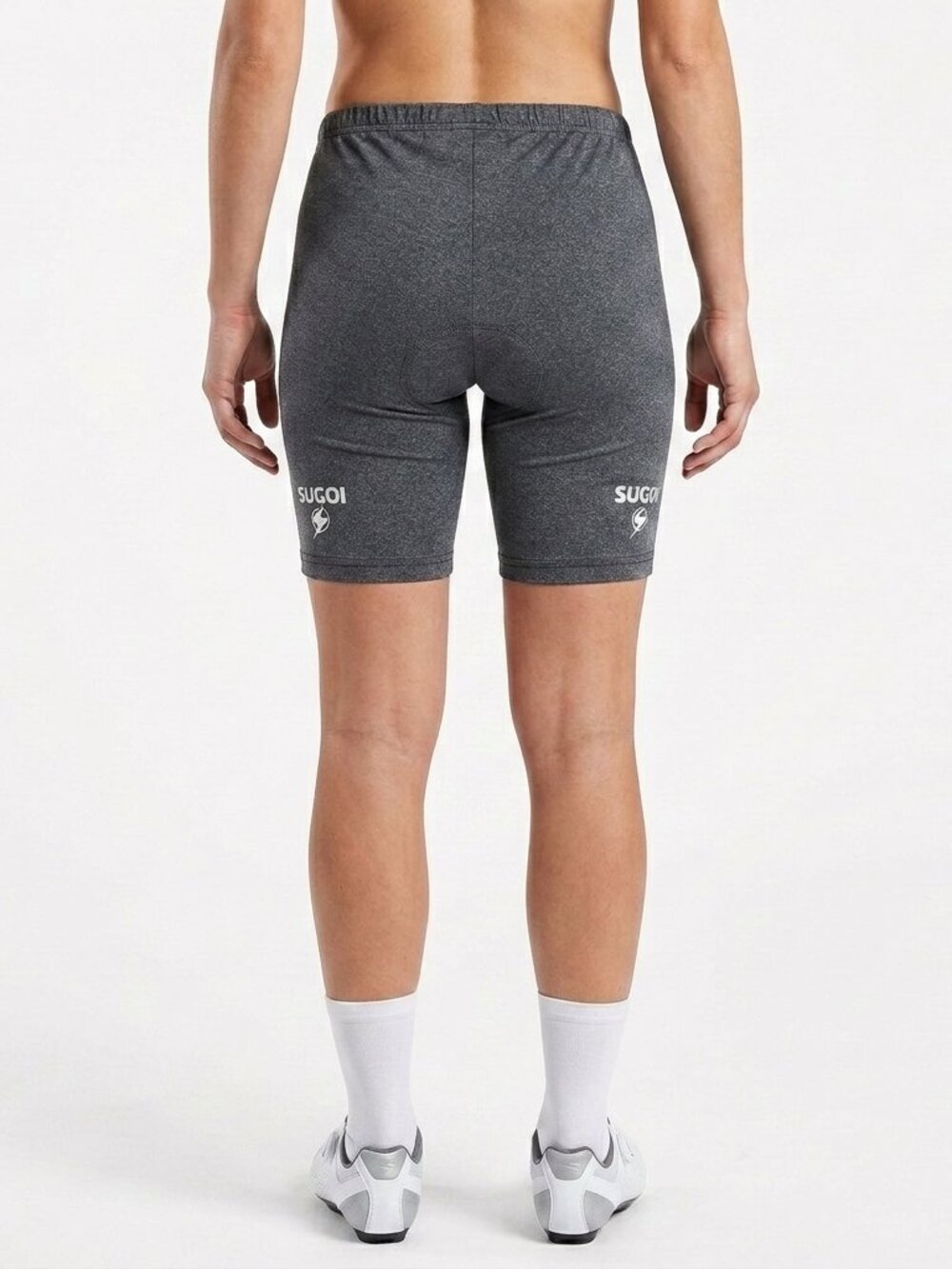 Sugoi Heather Gray Stretch Cotton Blend Bike Short- Sz. Sm